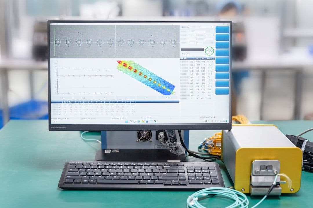 Manufacturing data analytics dashboard with performance metrics