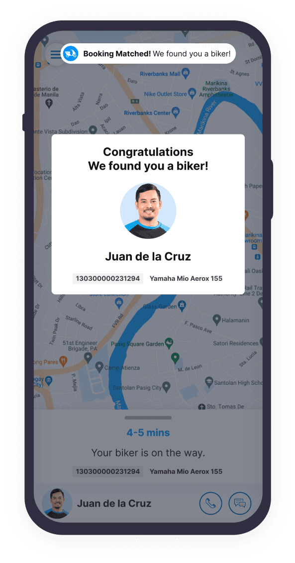 Angkas app phone screenshot image asset