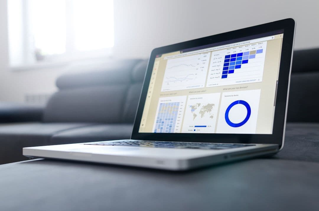 Visualization of financial data in AI software for forecasting and analysis in business intelligence