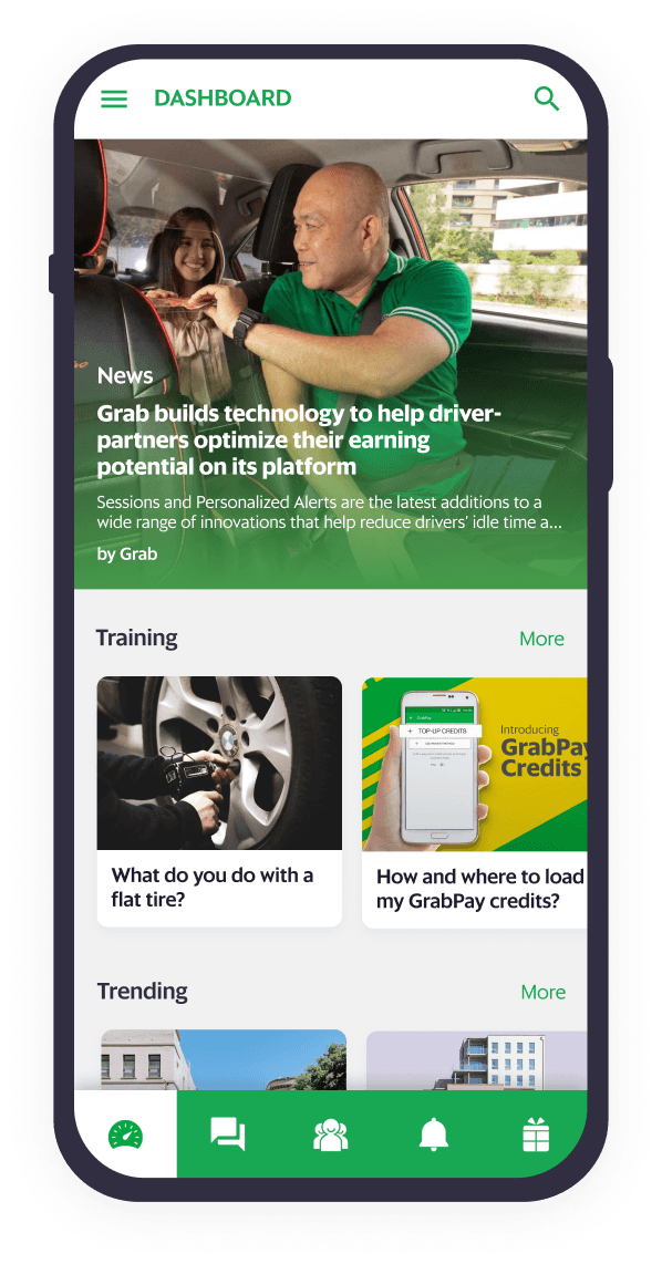 Grab app phone screenshot image asset