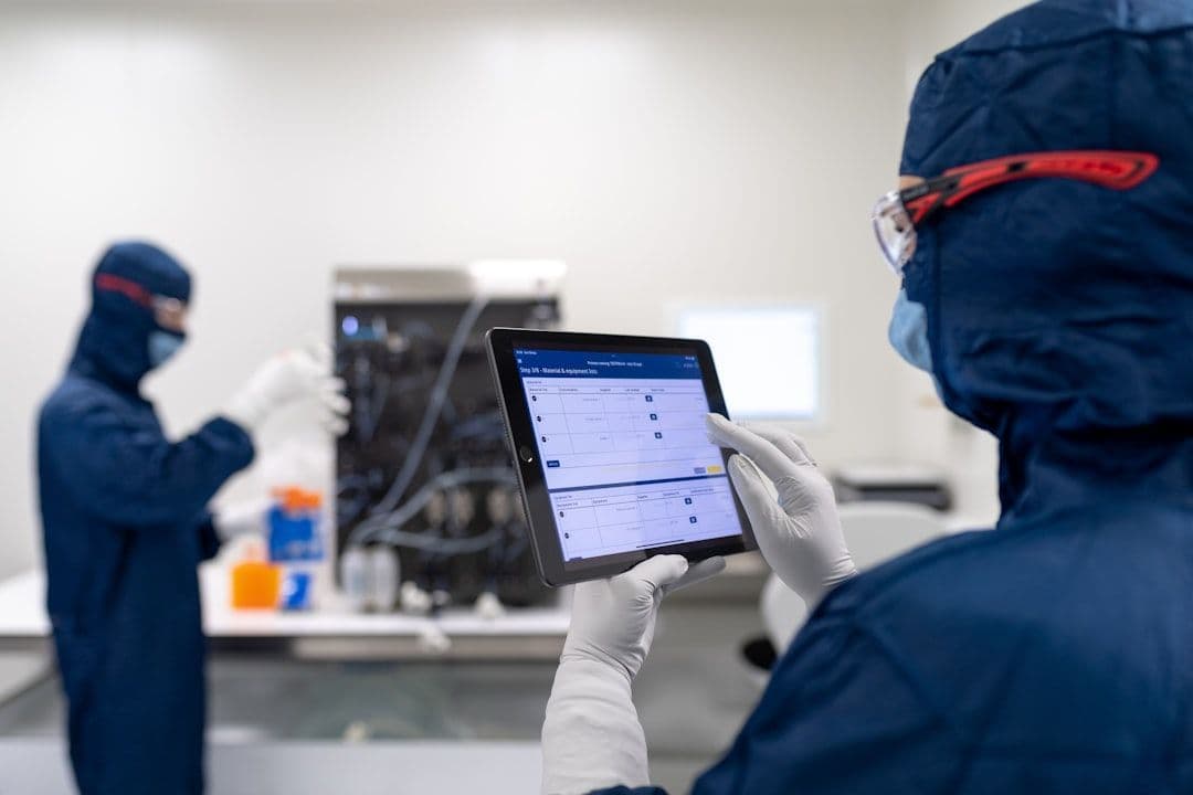 Hospital staff using digital devices for clinical workflow automation.