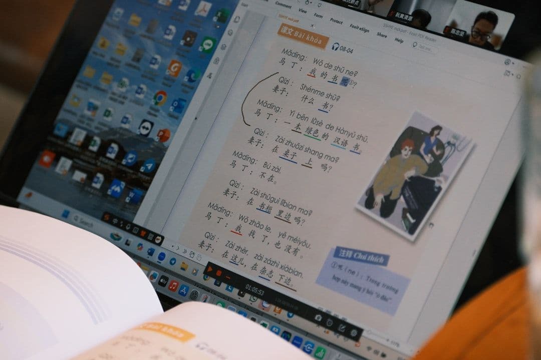 Digital interface showing support for classroom and homework learning