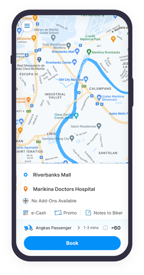 Angkas app phone screenshot image asset