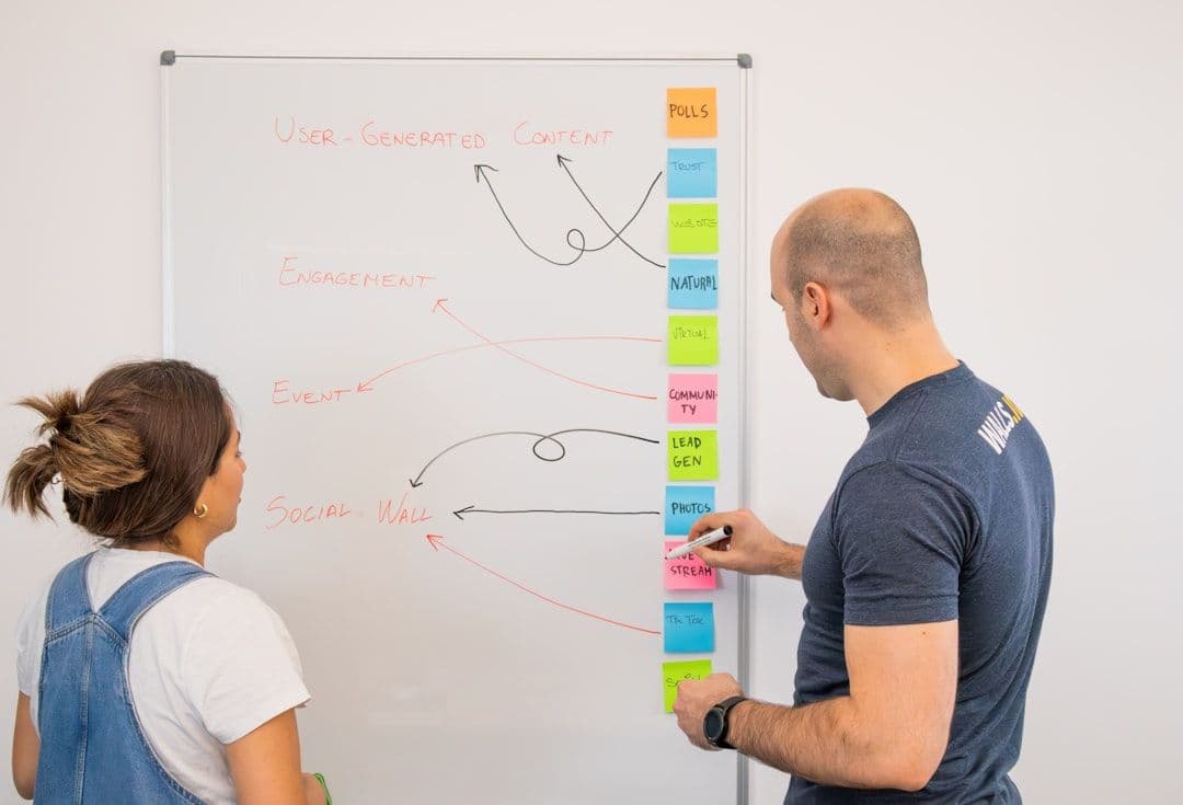 Illustration of a digital platform for managing complex learning paths