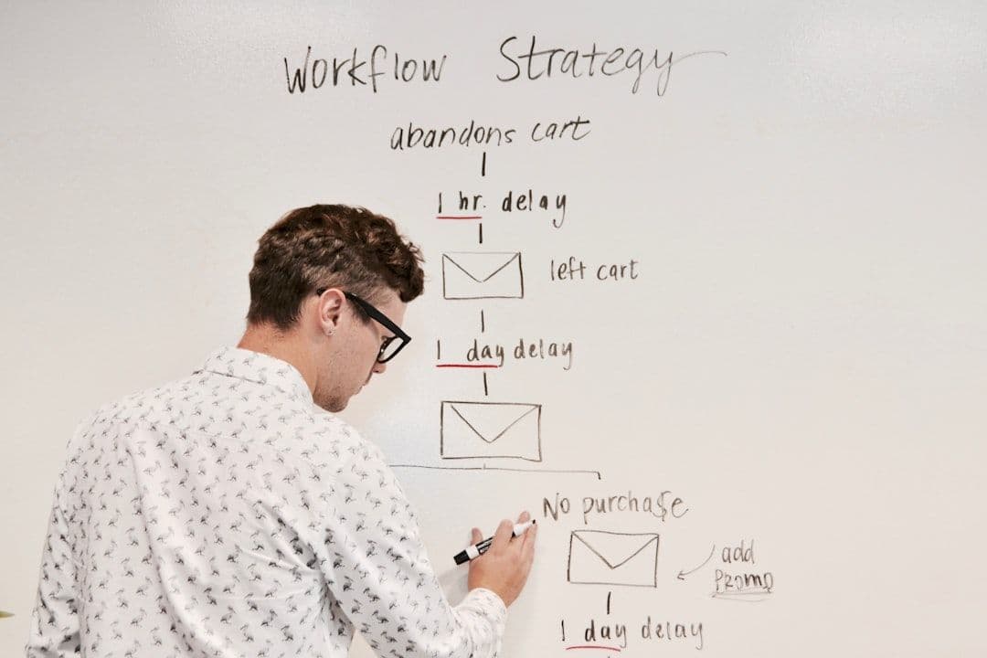Illustration of operations leaders optimizing complex processes