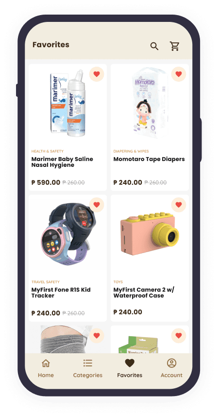 Milk & Honey app phone screenshot image asset